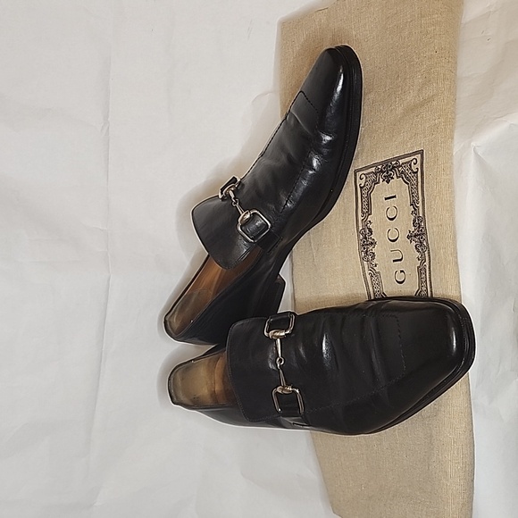 Authentic Vintage Gucci Men's Horsebit Black Loafers size - Picture 1 of 7